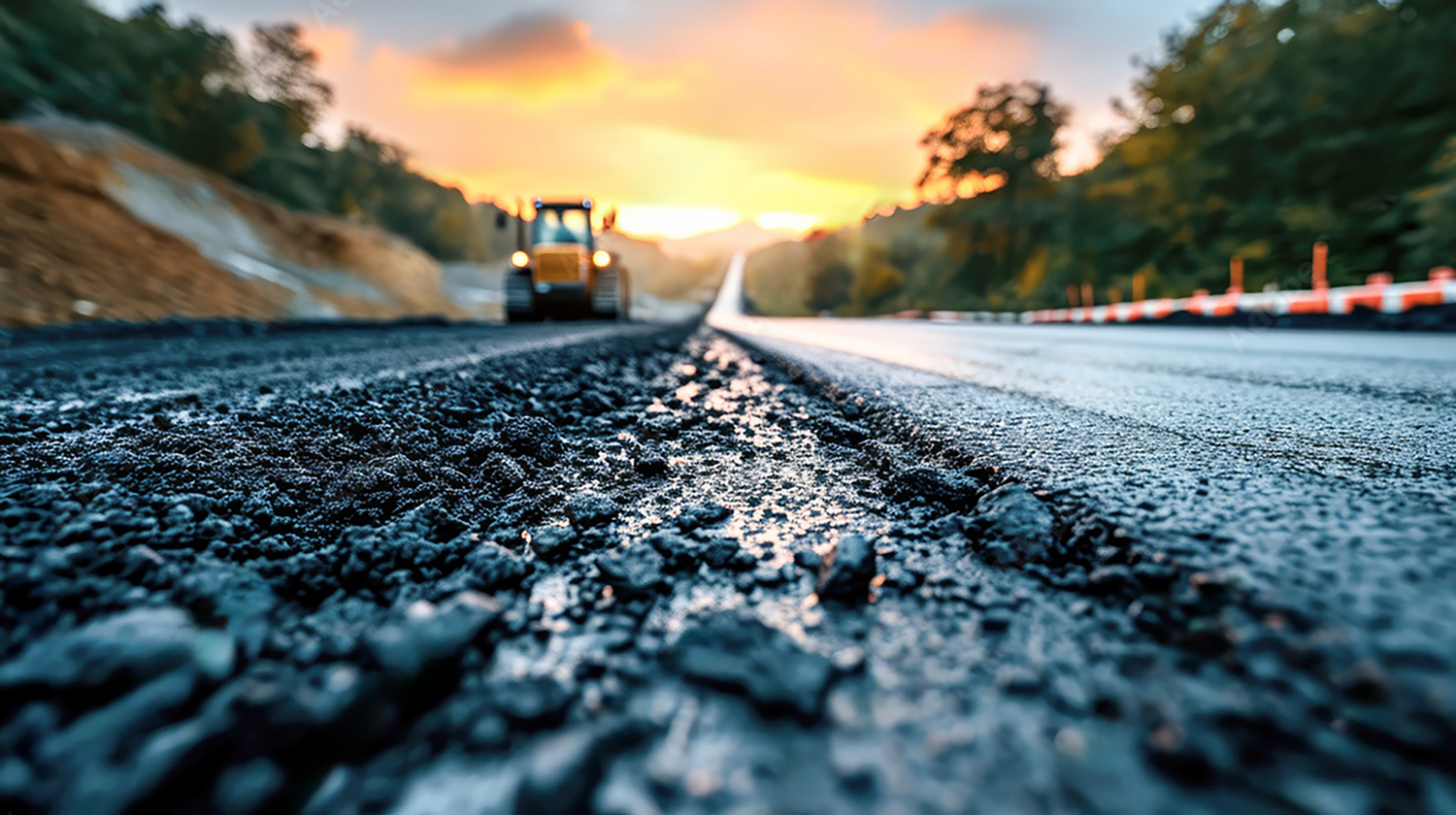 道路舗装工事の写真